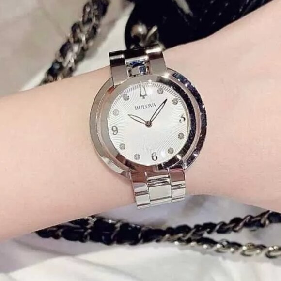 Women\'s Diamond 35mm Bulova Sapphire Blue Watch main image 5